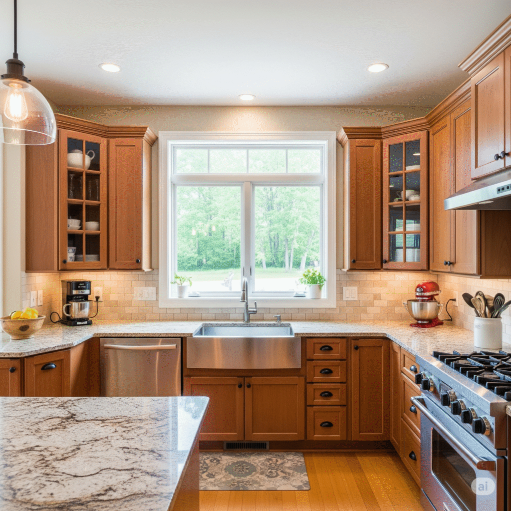 The Ultimate Guide to Dream Kitchen Layouts for Every Home - 7 Layouts That Will Change Your Life 4 a kitchen with a sink and a window