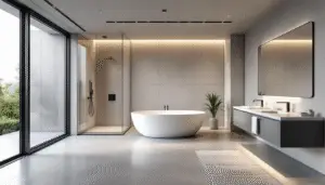 tear down bathroom wall