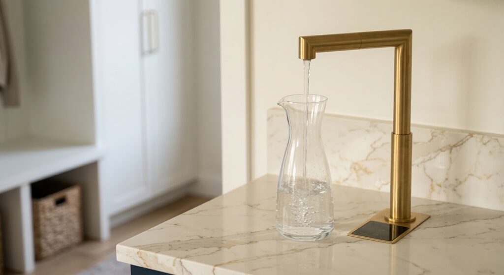 water dispenser in a remodel