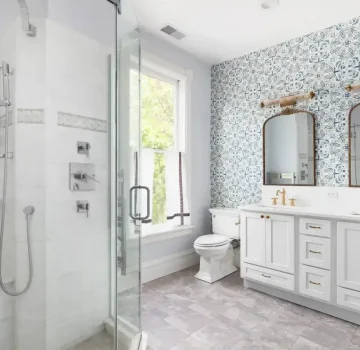 modern bath remodel